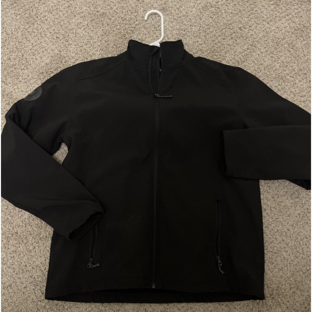 LYFT 1K Rides Men's Soft Shell Jacket Full Zipper Lined Black Size XL